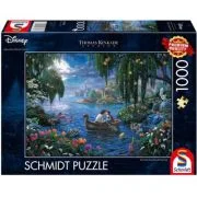 Puzzle 1000 piese, Thomas Kinkade - Disney - Mica sirena si printul Eric, Schmidt
