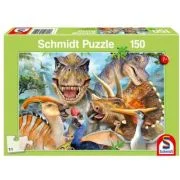 Puzzle 150 piese, Lumea dinozaurilor, Schmidt