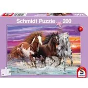 Puzzle 200 piese, Cai salbatici, Schmidt