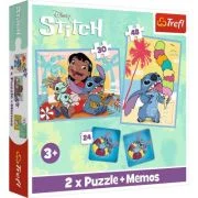 Puzzle 2in1 Memo. Moomin Stitch Lilo, Trefl