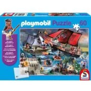 Puzzle 60 piese, Piratii + Cadou: figurina playmobil Schmidt