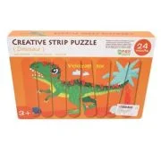 Puzzle betisoare din lemn, Dinozaur, 32 piese
