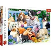 Puzzle Caini in gradina, 1000 piese, Trefl