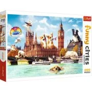 Puzzle catelusi la Londra 1000 de piese, Trefl
