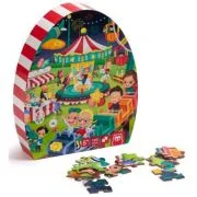 Puzzle educativ, 100 piese, Parcul de distractie, EurekaKids