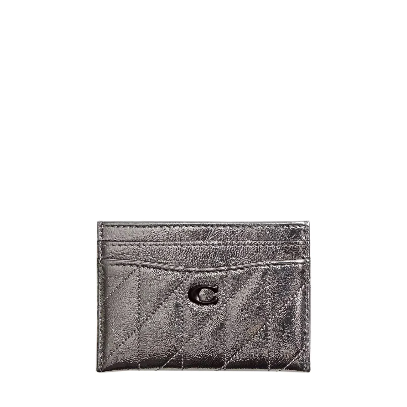 Quilted metallic essential card case