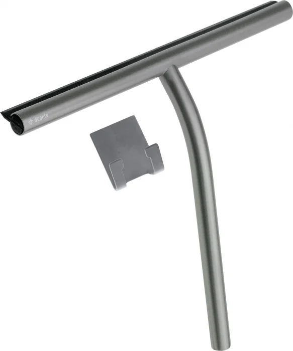 Racleta de apa, cu agatator, pentru cabine de dus, titan, Deante Silia