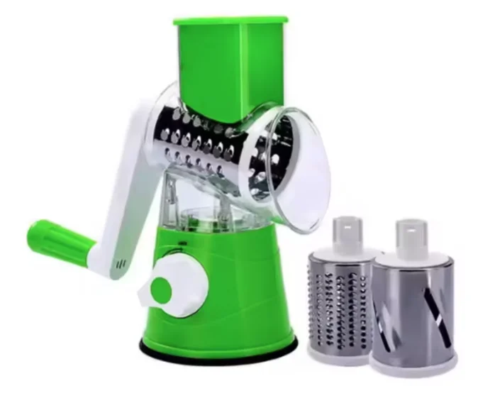 Razatoare cu manivela 3 accesorii de ras Verde/Alb