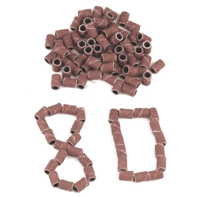 REZERVE SMIRGHEL SET 100 BUC. GRANULATIE #80 - S80 - Everin.ro