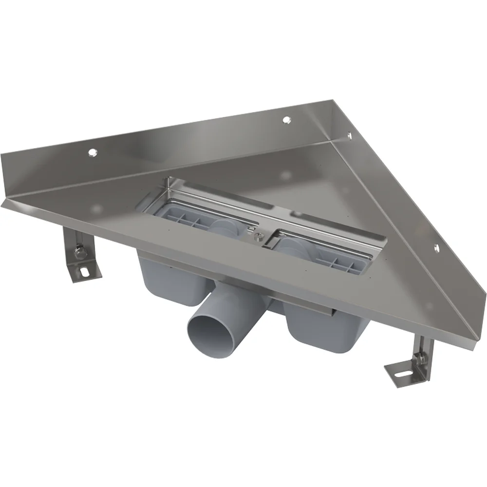 Rigola dus de colt cu iesire laterala Alcadrain ARZ1