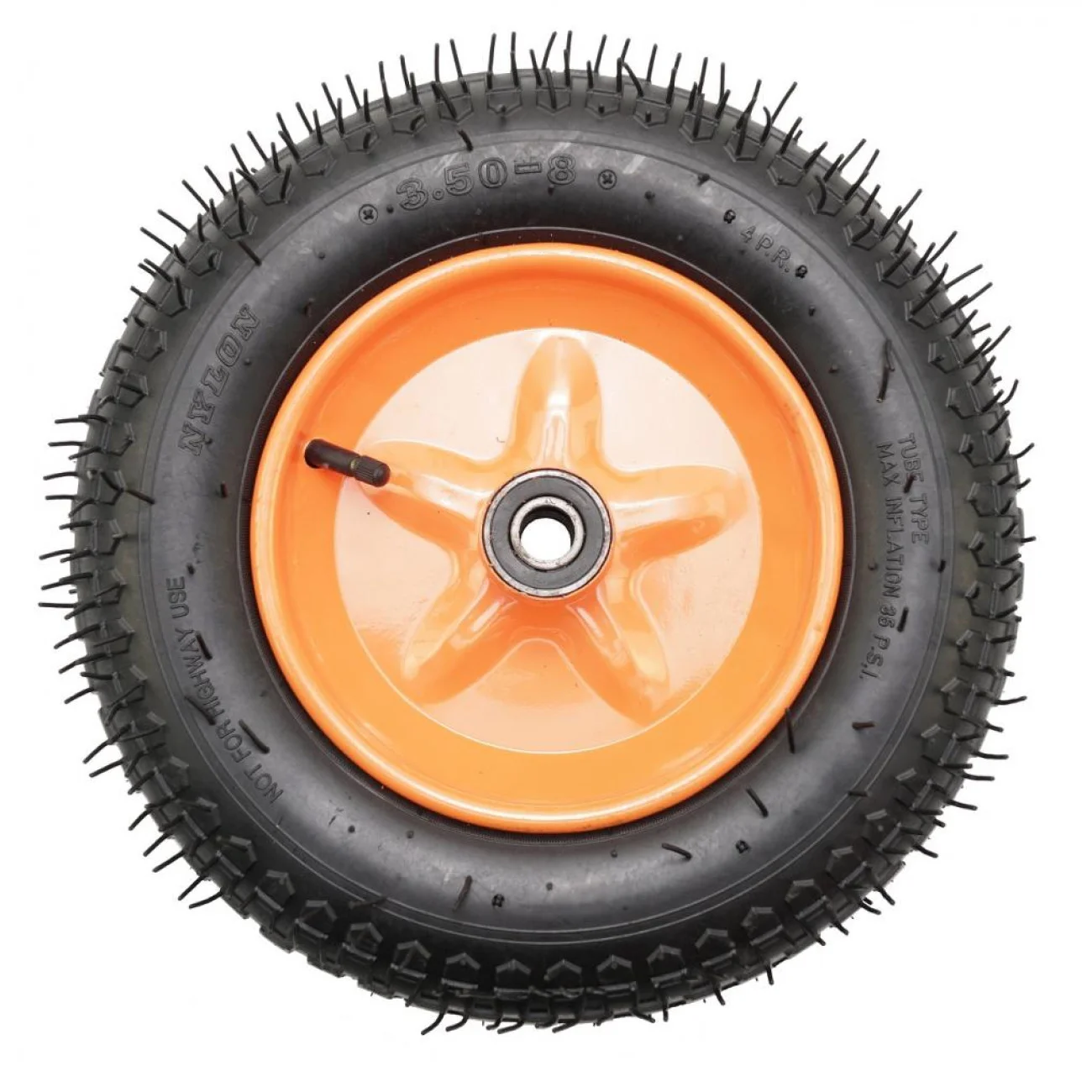 Roata roaba TT cu rulment profil mixt - 3.50-8 4PR