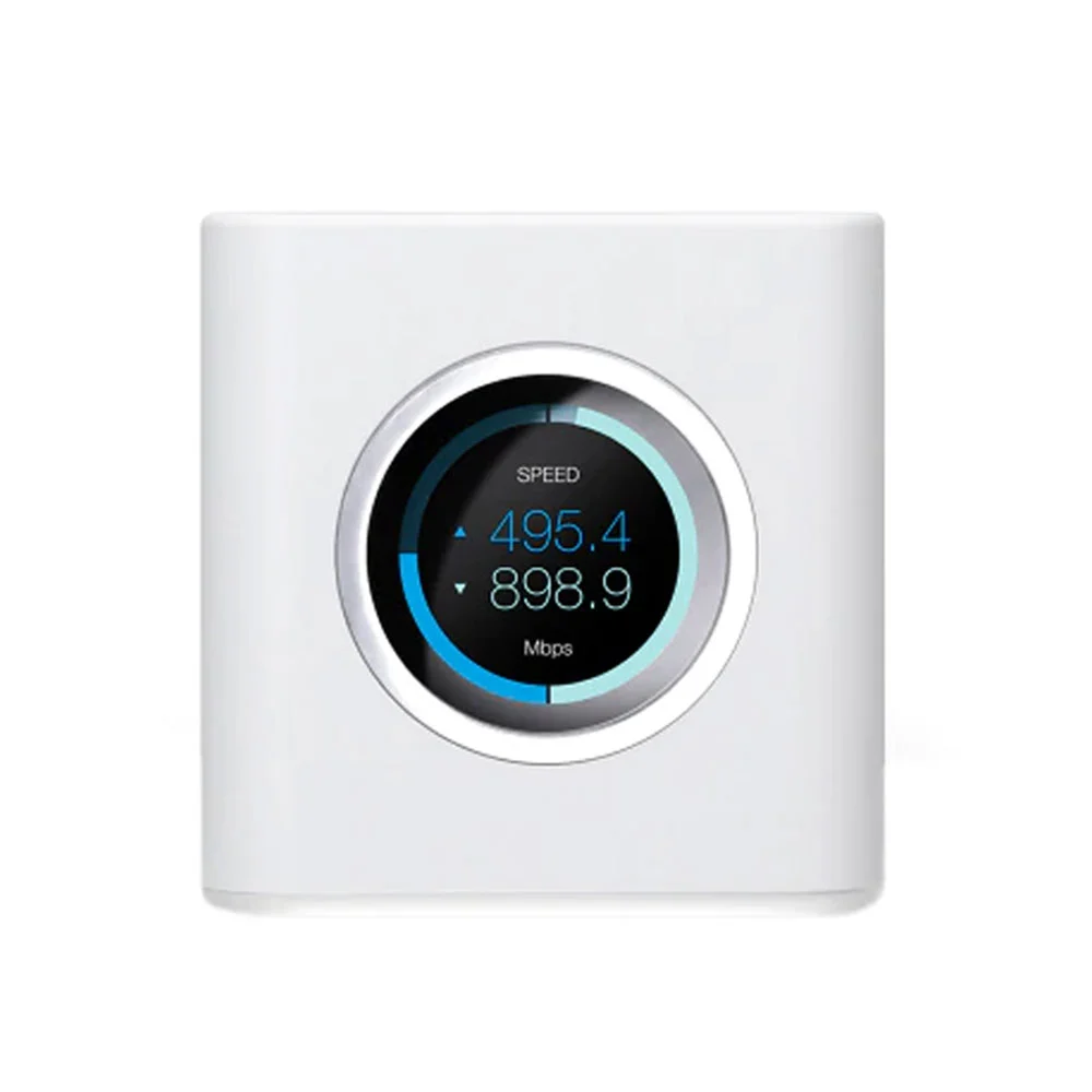 Router wireless Dual Band Gigabit Ubiquiti AmpliFi HD Mesh AFI-R, 1750 Mbps, 5 porturi, ecran tactil