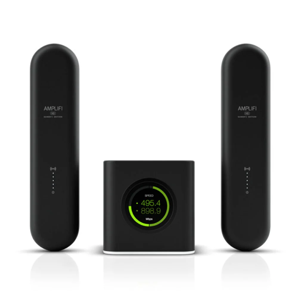 Router wireless Gaming Dual Band Gigabit AmpliFi Mesh HD Ubiquiti AFI-G, 450 Mbps/1300 Mbps, 2.4/5.0 GHz, 5 porturi, ecran tactil