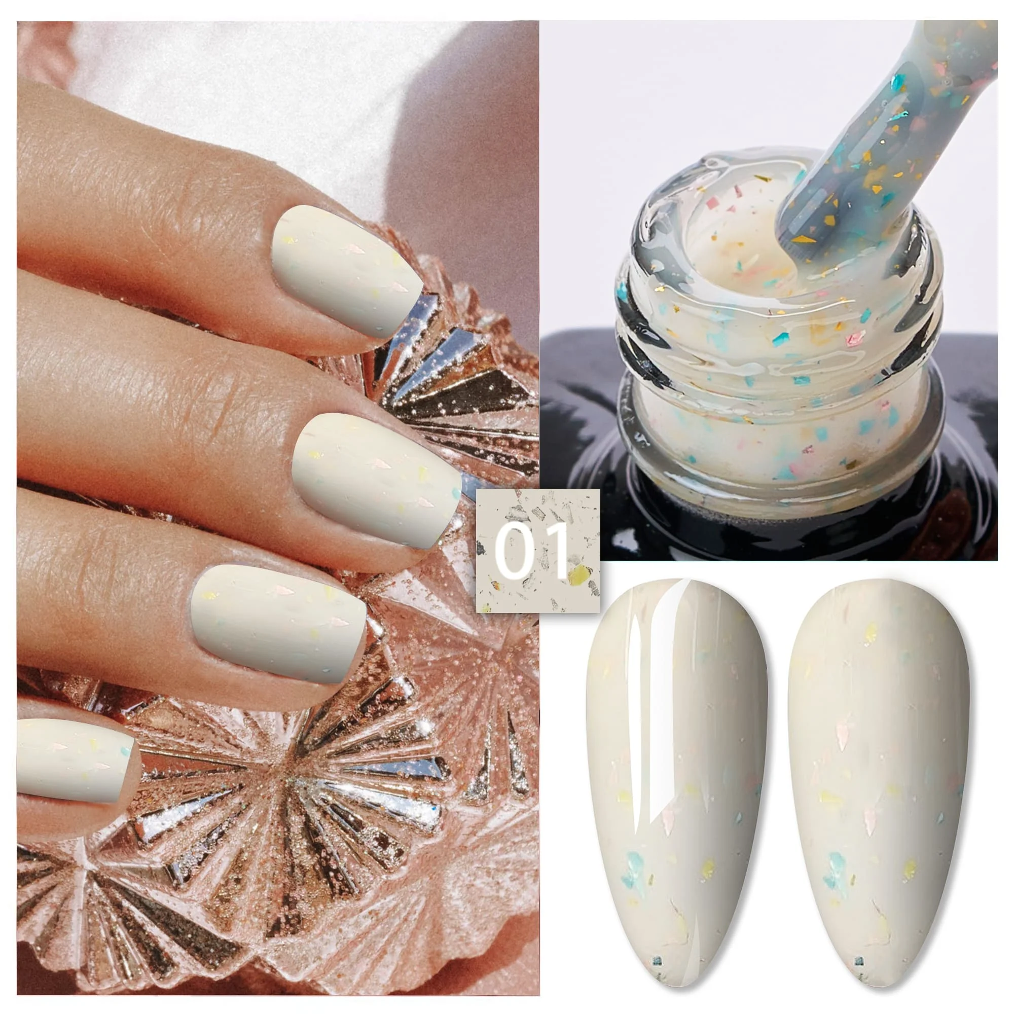 Rubber Cover Base Everin 15ml- GOLDEN TIME 01 - GT-01 - Everin.ro