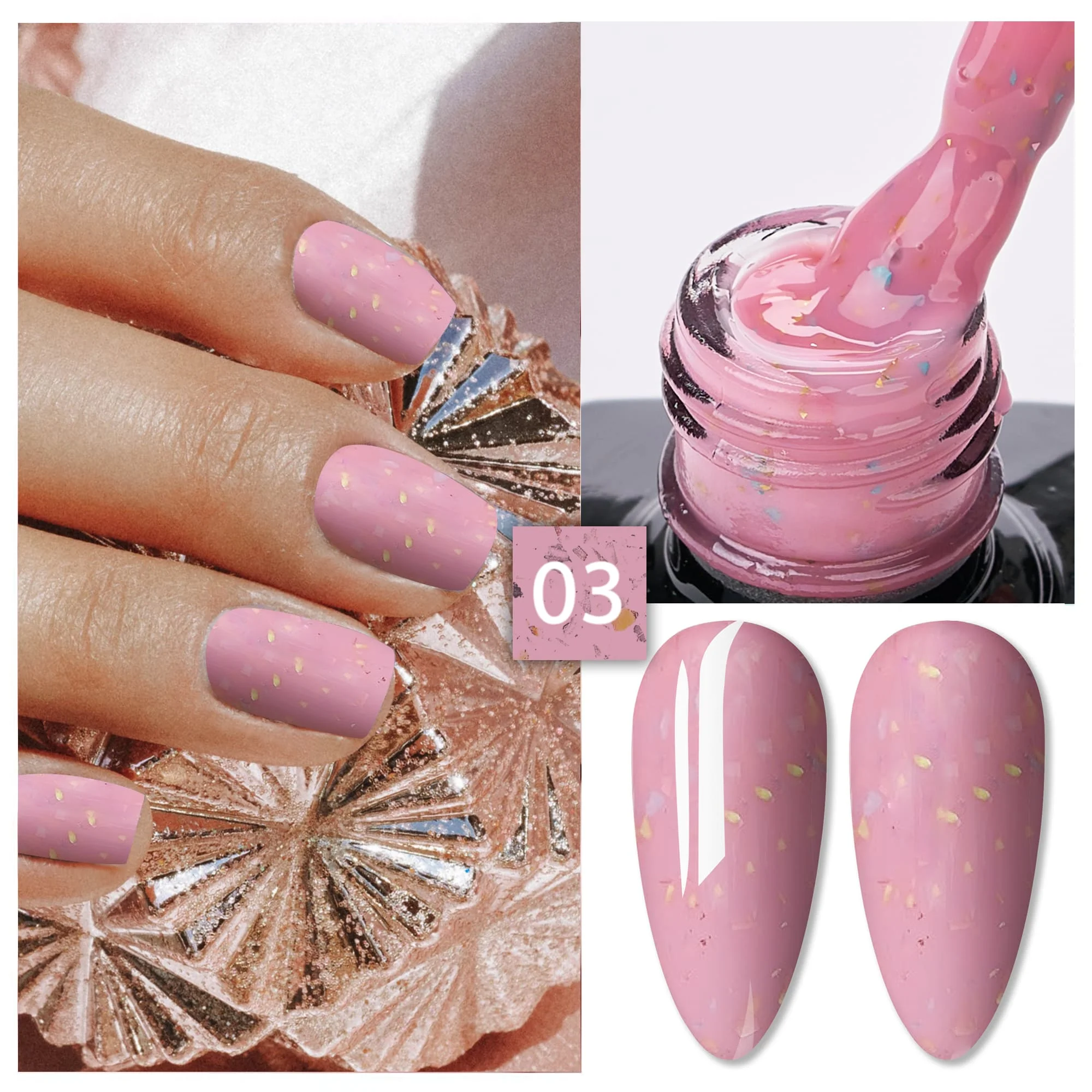 Rubber Cover Base Everin 15ml- GOLDEN TIME 03 - GT-03 - Everin.ro