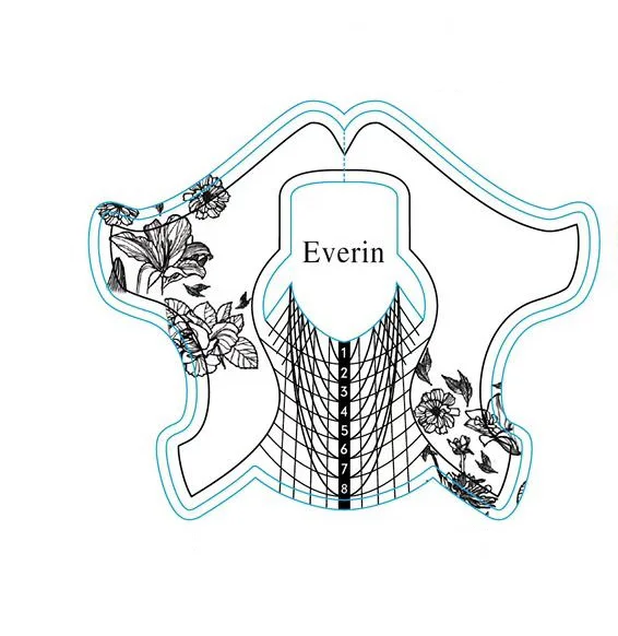 Sabloane Unghii Profesionale Everin rola 500buc. U76 - Everin