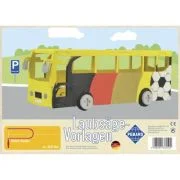 Sablon din lemn, autobuz, pentru traforaj, dimensiunea A4, Pebaro 362S