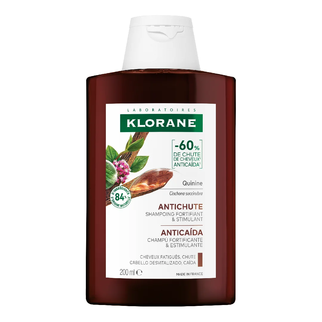 Sampon impotriva caderii parului cu chinina si floare de colt BIO, 200 ml, Klorane