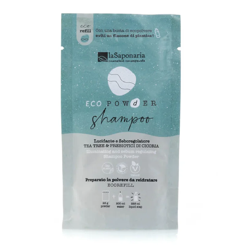 Sampon pudra pentru iluminare si reglarea sebumului, 25g, La Saponaria