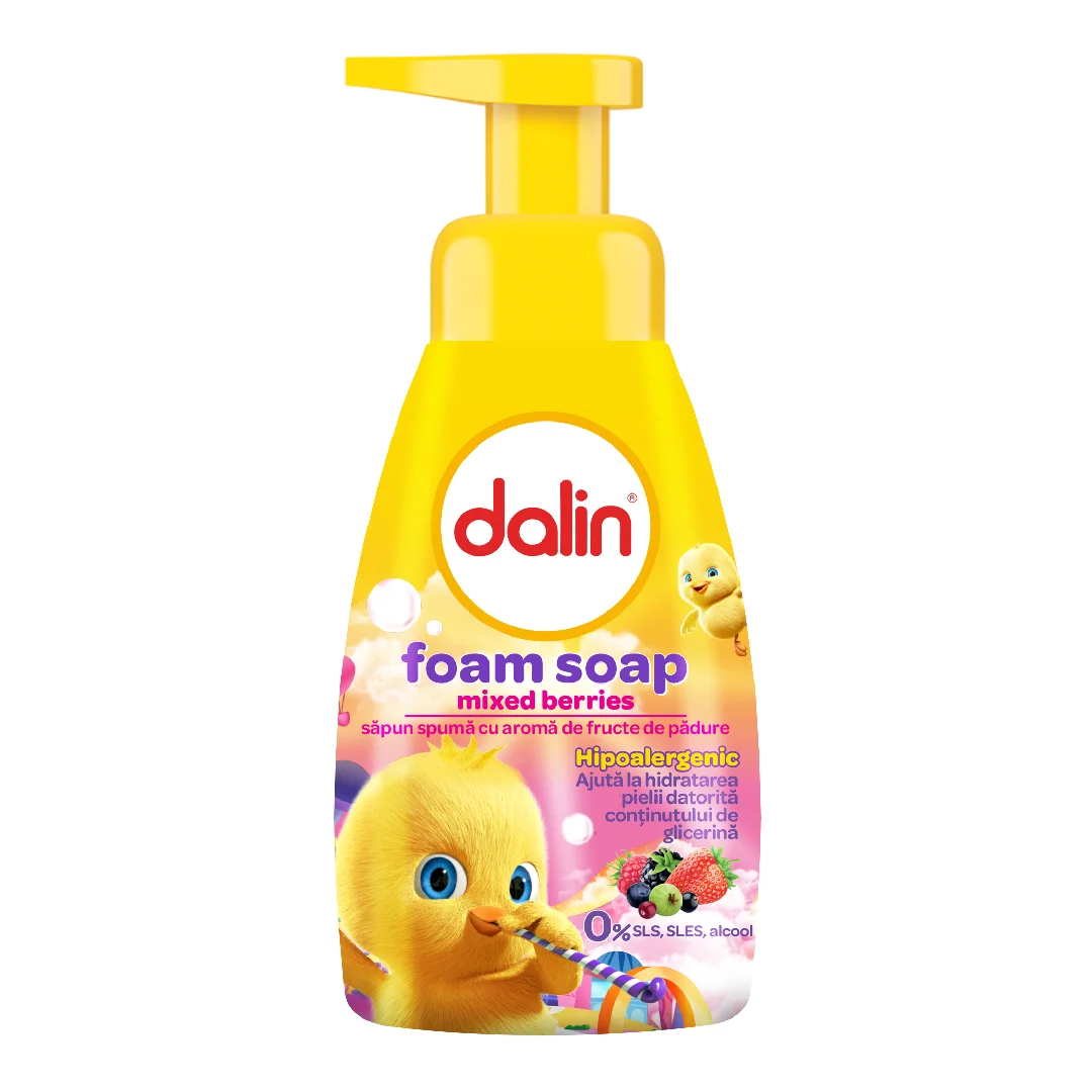 Sapun spuma cu aroma de mango, 200 ml, Dalin