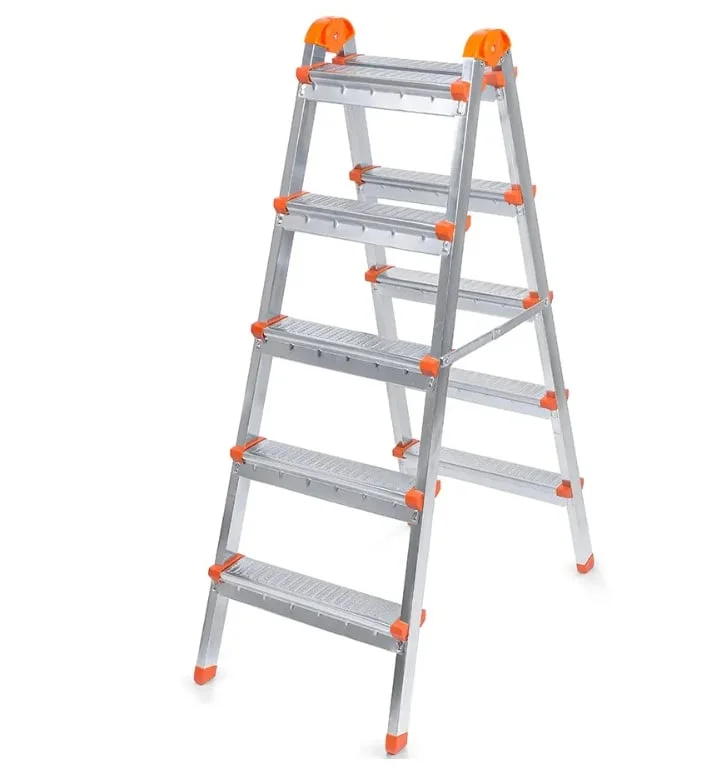 Scara dubla din otel 5+5 trepte, 110cm inaltime, 120kg, 6.5kg R5.5S