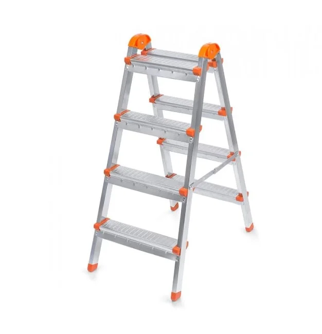 Scara pliabila din otel 4+4 trepte, 86cm inaltime, 120kg, 4.9kg R4.4S