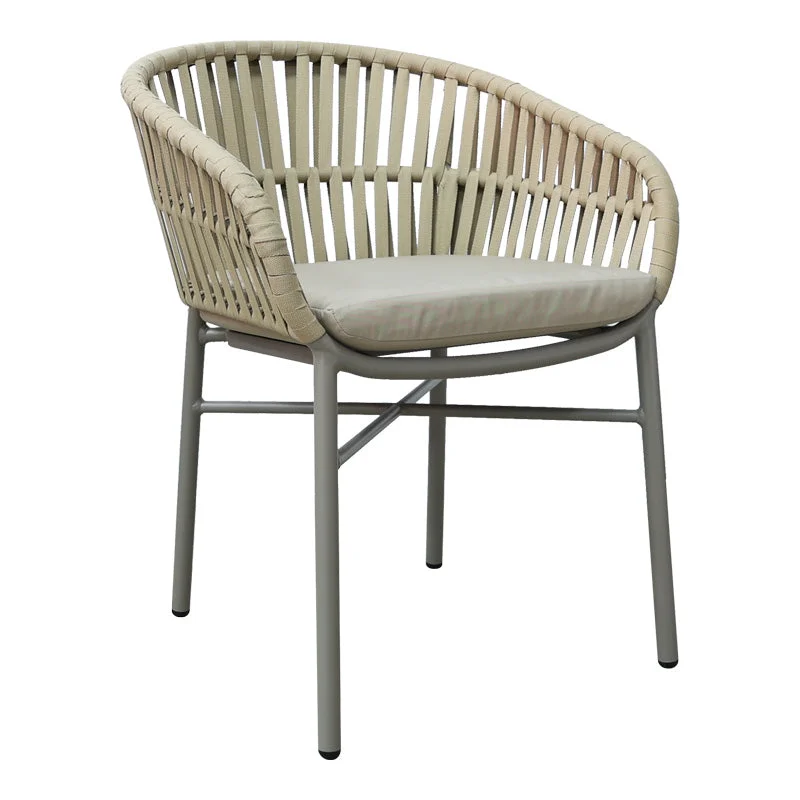 Scaun balansoar aluminiu maro, cu perna 57x60x78cm