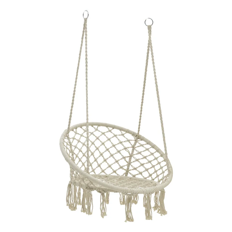 Scaun hamac Eventful  rope bej 82x82x133cm