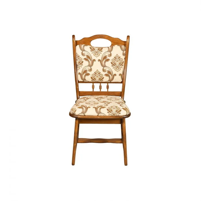 Scaun living FLANDER, cadru nuc + stofa print 06, 50x48x95 cm