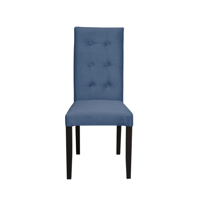 Scaun living TEO LUX, picioare lemn wenge, stofa albastru deschis, 46x60x98 cm