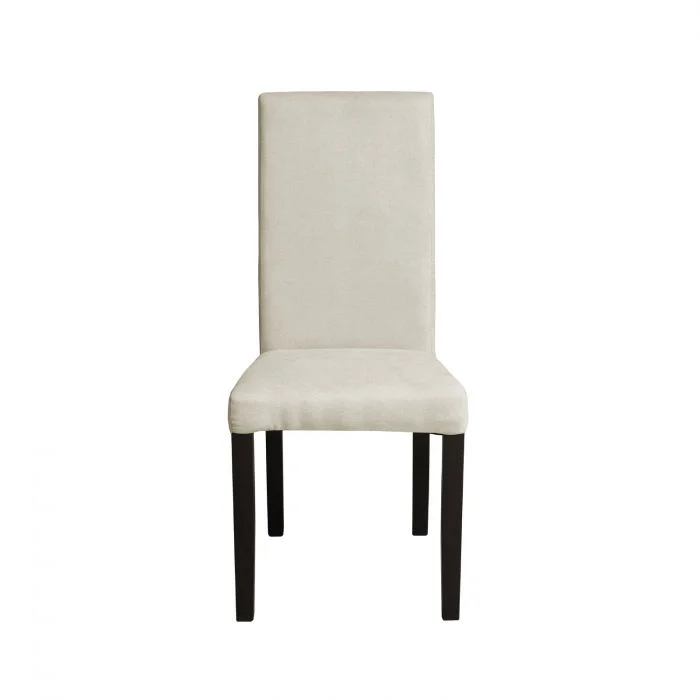 Scaun living TEO, picioare lemn wenge, stofa crem, 46x60x98 cm