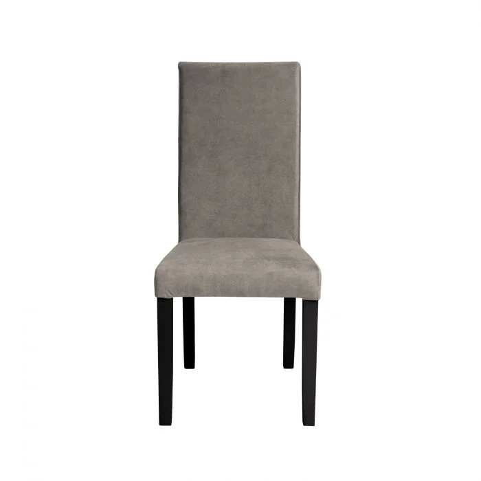 Scaun living TEO, picioare lemn wenge, stofa z cappuccino, 46x60x98 cm