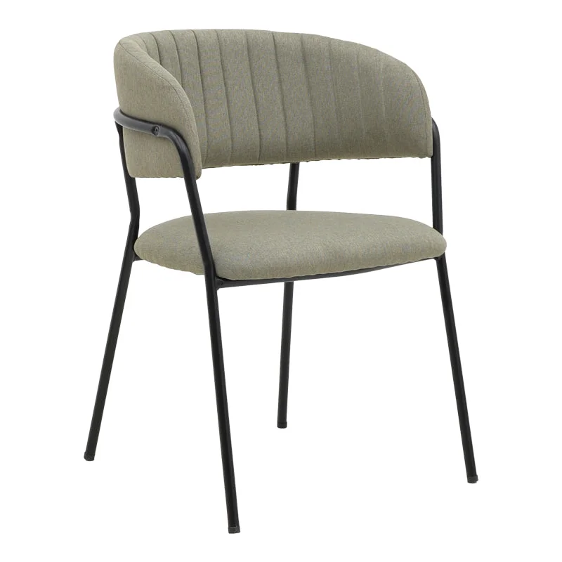 Scaun Morel  stofa Gri-picior metalic negru 55x55x76cm