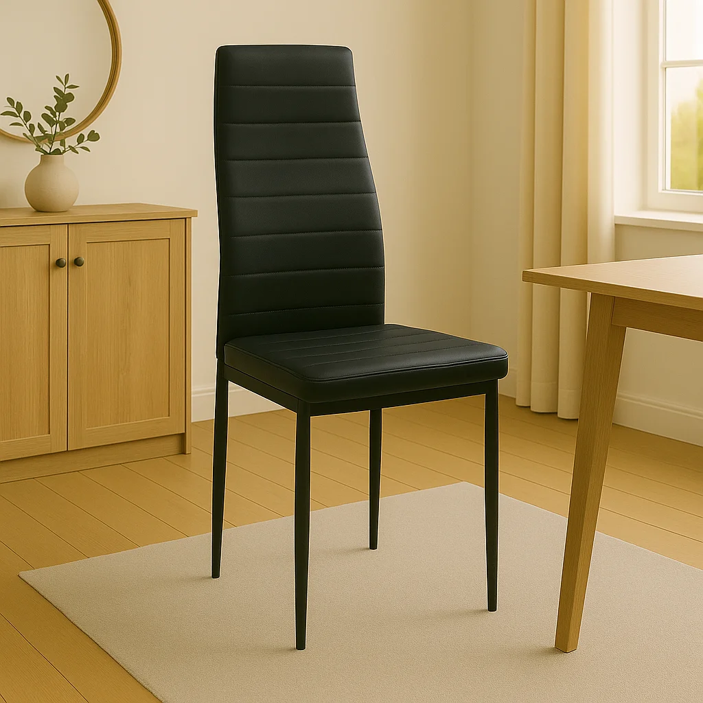 Scaun Parker, gri inchis,  42x48x98cm