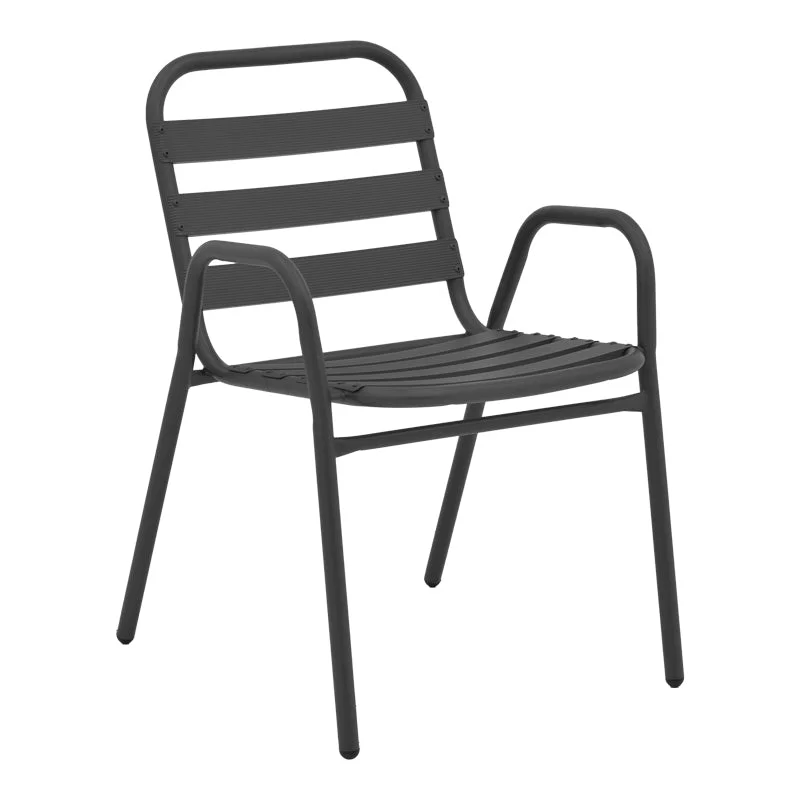 Scaun Sussie pachet  Gri inchis metalic 45x62x76cm