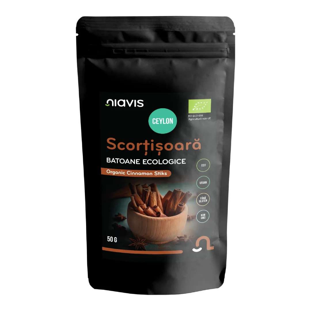 Scortisoara Ceylon Pulbere Ecologica BIO, 60g, Niavis