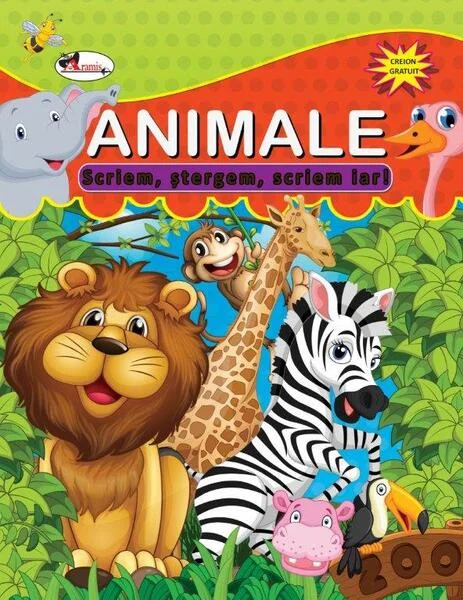 Scriem, ștergem, scriem iar! Animale (nou!) - Paperback - *** - Aramis