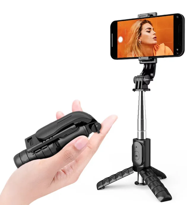 Selfie stick bluetooth cu trepied mini selfie Q11 black