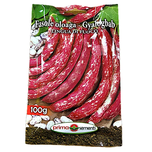Seminte fasole oloaga pestrita Lingua di Fuoco 100 gr, Prima Sementi