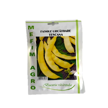 Seminte fasole urcatoare galbena lata Tescana 50 gr, Mefim