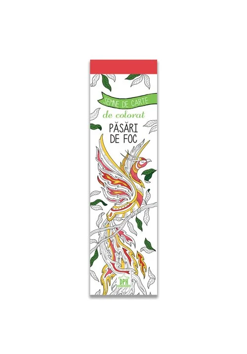 Semne de carte de colorat - Pasari de foc