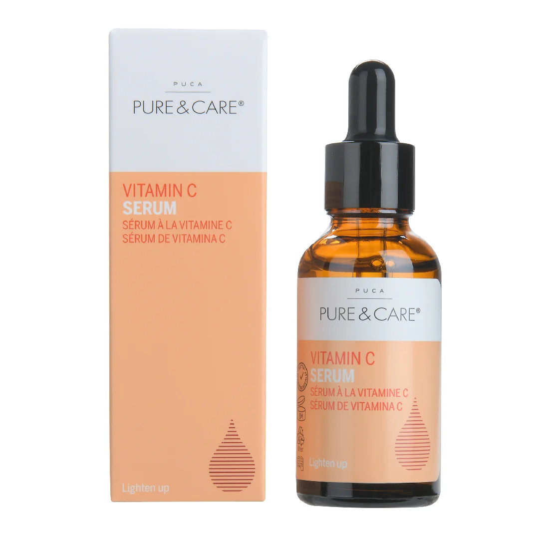 Ser cu 10% vitamina C, pantenol, extract de matase si acid hialuronic, 30 ml, Puca