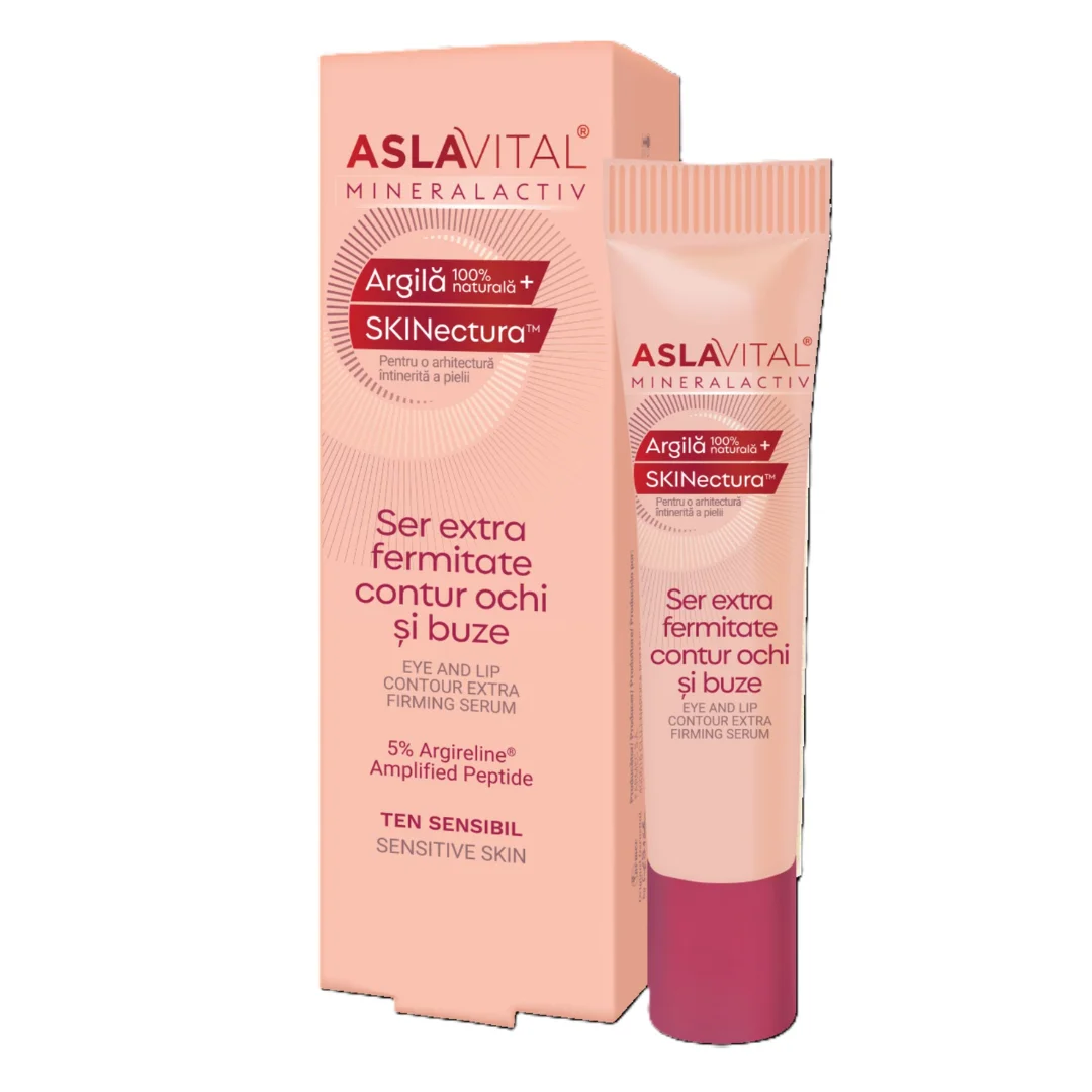 Ser Extra Fermitate, pentru contur ochi si buze MineralActiv, 15 ml, Aslavital