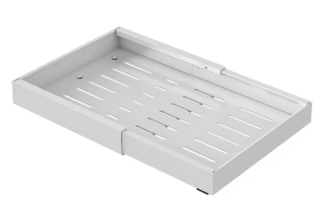 Sertar extensibil din metal 31 50 cm x 42 cm x 6 cm alb