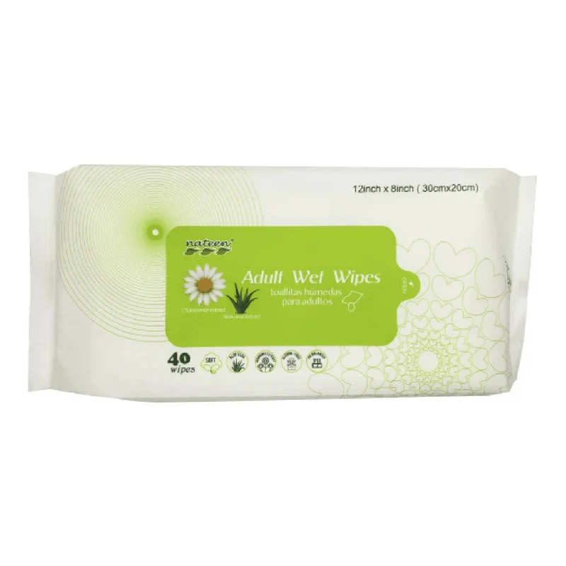 Servetele umede pentru incontinenta, 40 bucati, Nateen