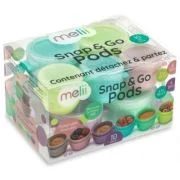 Set 10 recipiente Snap&amp;Go, 6*59 ml + 4*118 ml, Melii