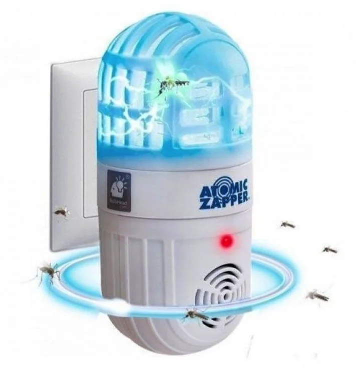 Set 2 Dispozitiv la Priza 220V Anti Insecte cu Ultrasunete Atomic Zabber