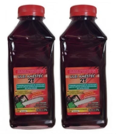 Set 2 Ulei amestec 2T ROSU 0.5l (B40)