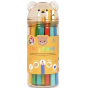 Set 24 creioane colorate + ascutitoare - Teddy Friends - Teddy Bear