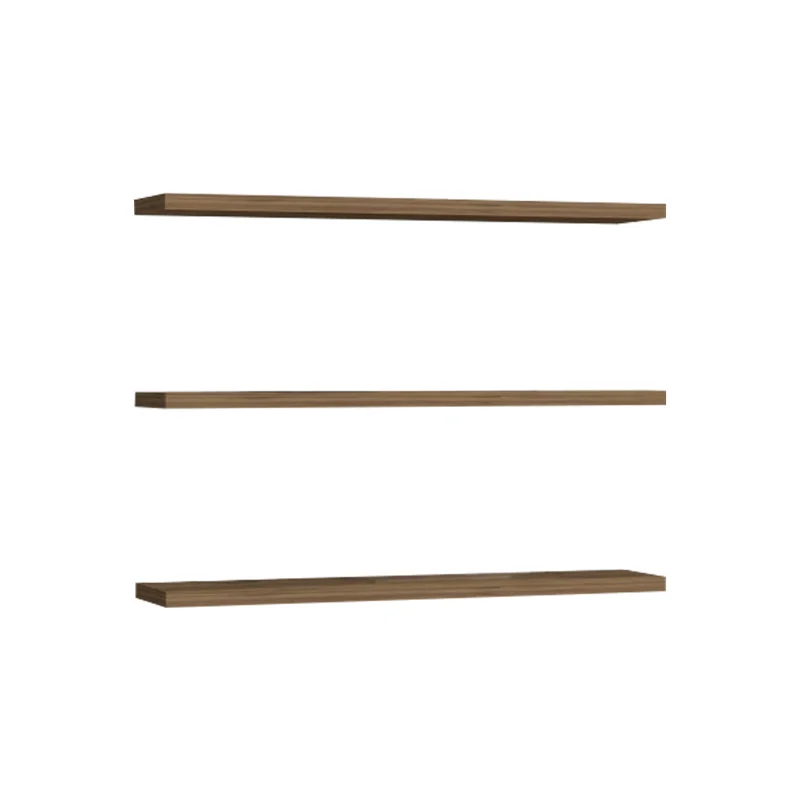 Set 3 rafturi de perete Edna  Nuc 60x14.5x1.8 cm